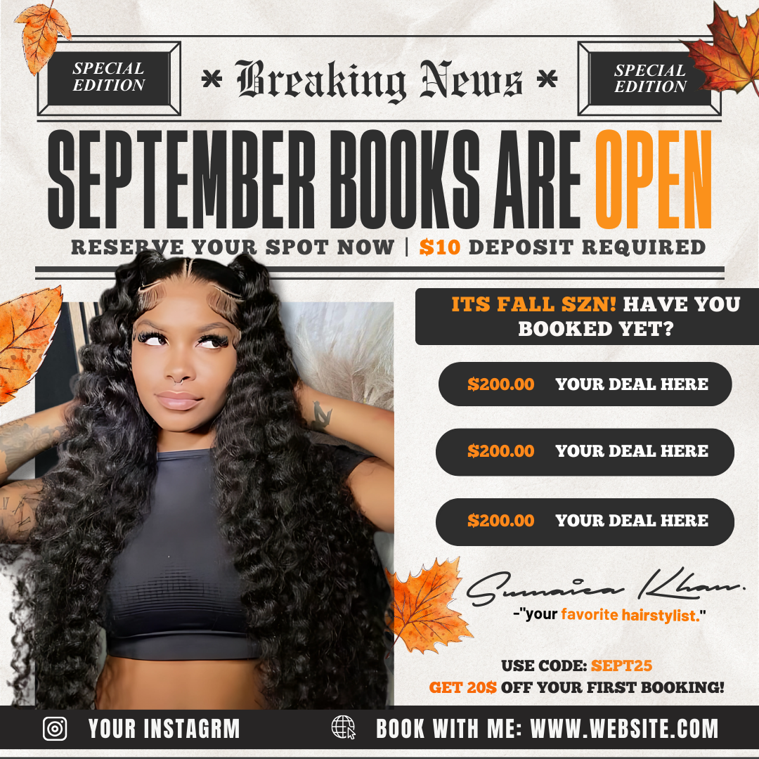 September news flyer