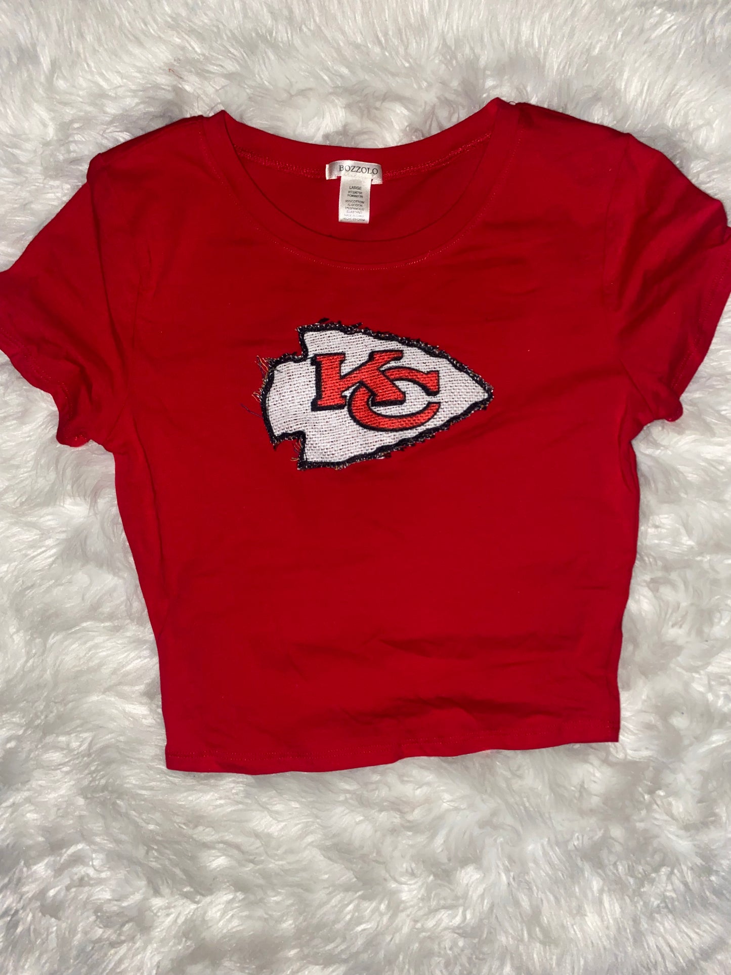 Women’s Cropped Chiefs Tee