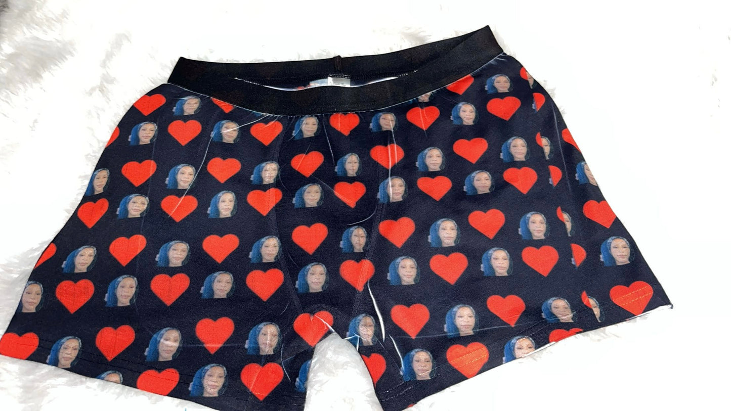 White Custom boxers
