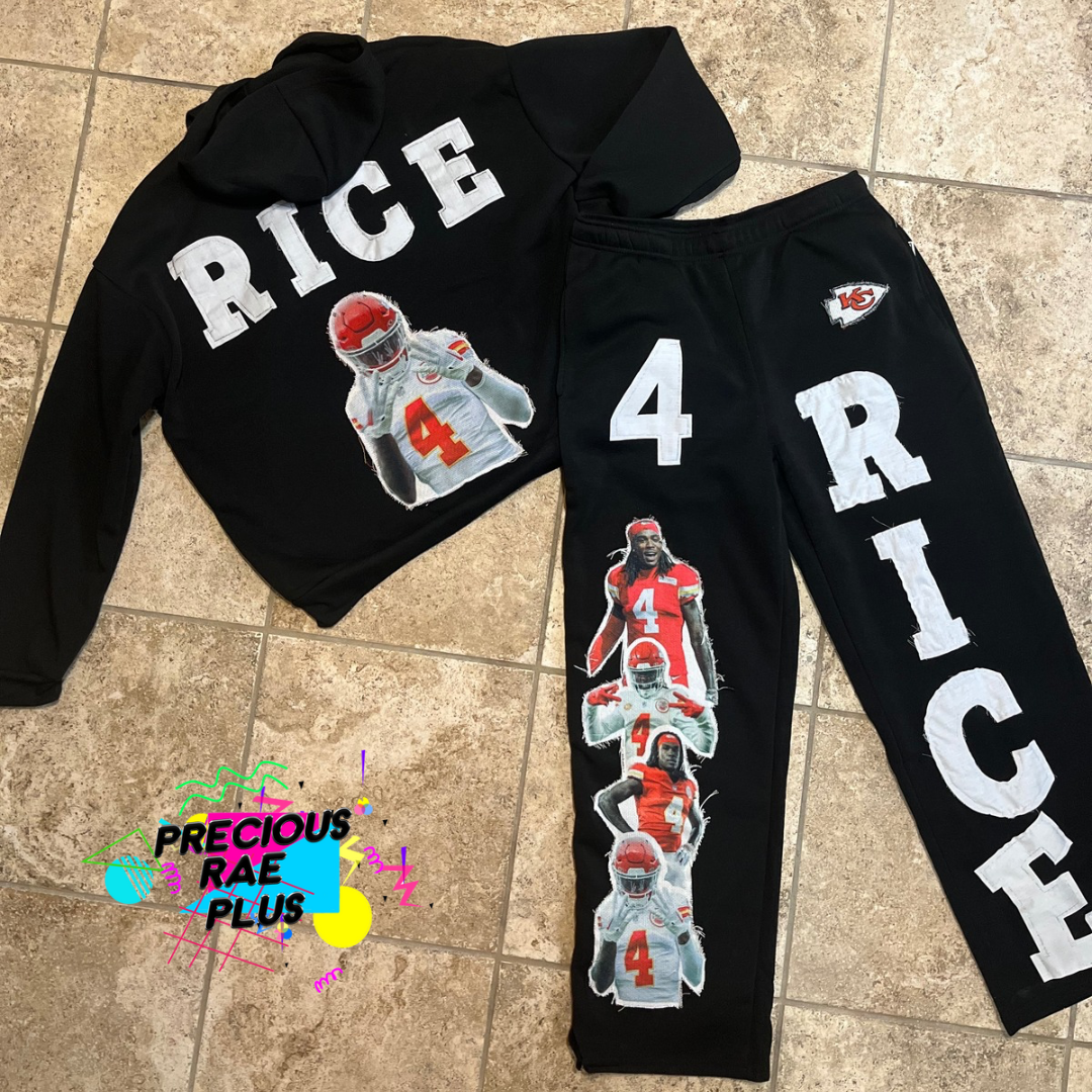 Custom Patchwork sweatsuit