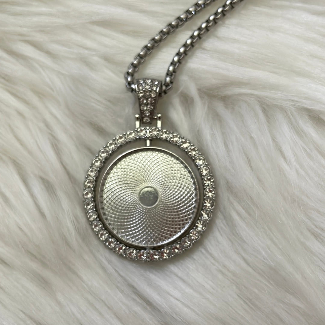 Circle Custom Bling Necklace