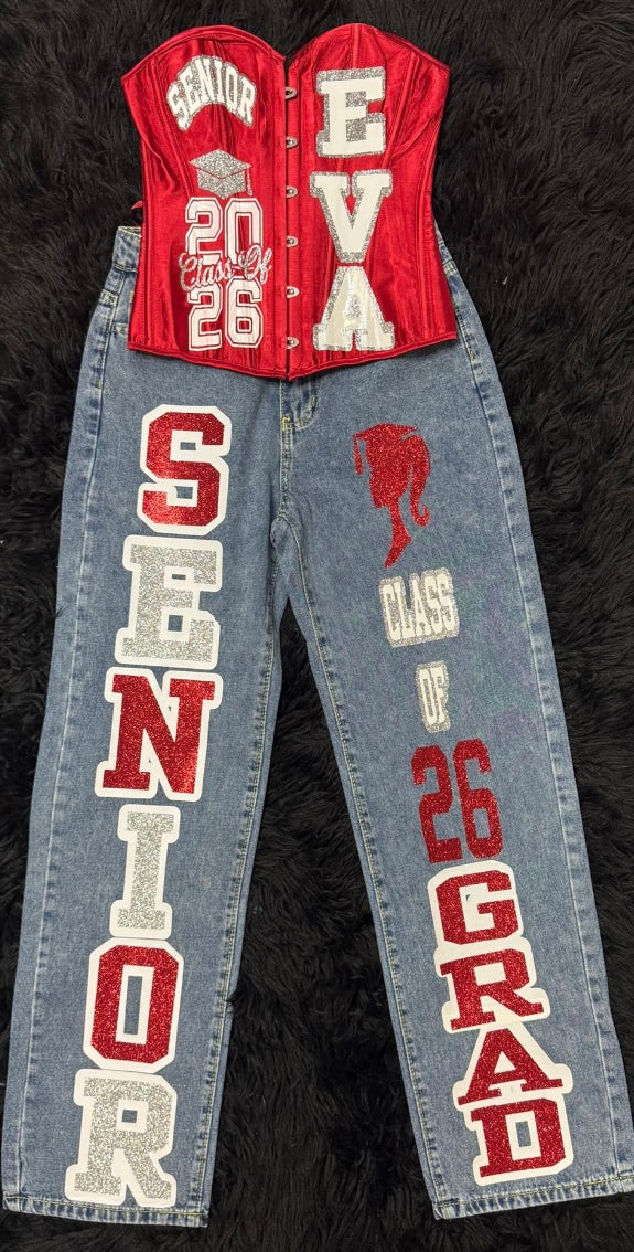 Corset & Jeans set
