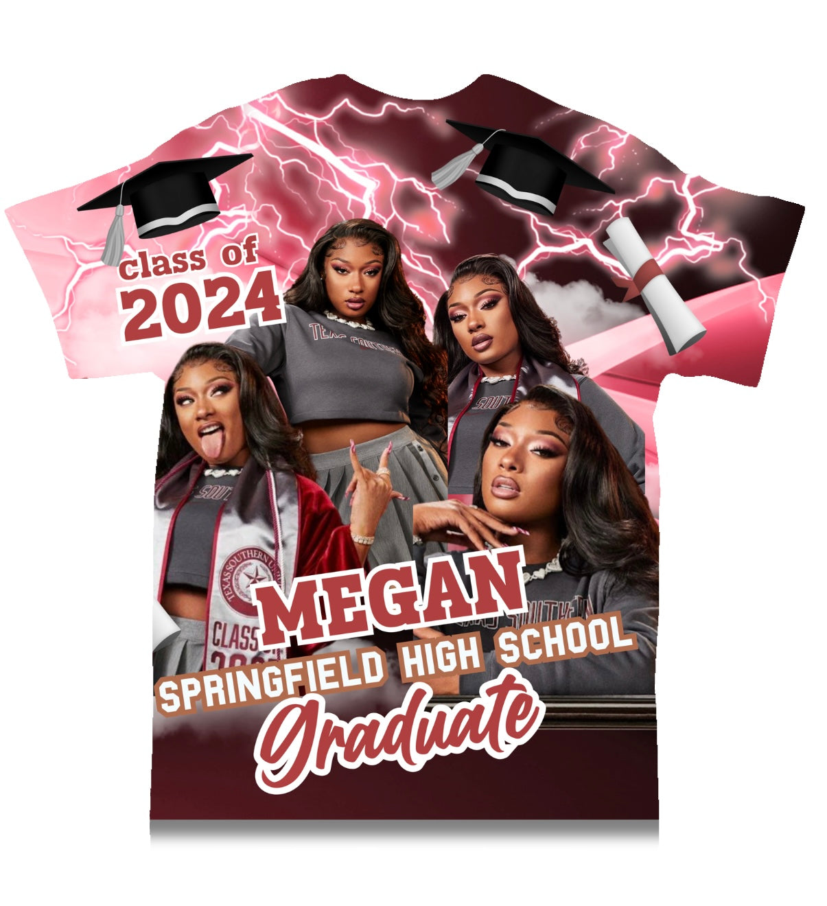 Graduation 3-D shirt