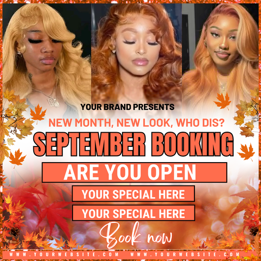September booking flyer