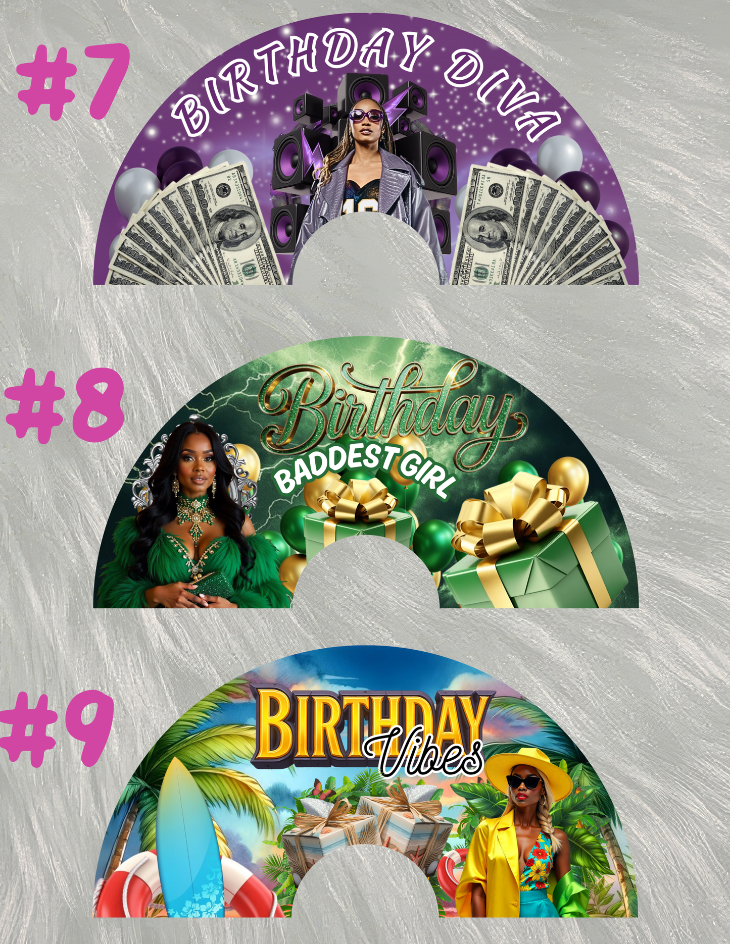 Birthday fan