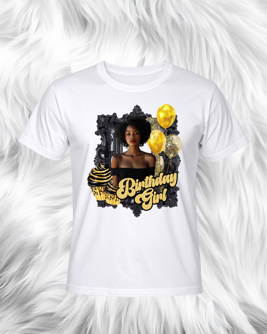 Black & Gold Birthday Girl